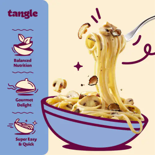 3er Pack Samyang Ramen Tangle – Creamy Mushroom | 3x koreanische Instant-Nudeln mit cremiger Pilzsoße | Je 105 g | Halal zertifiziert