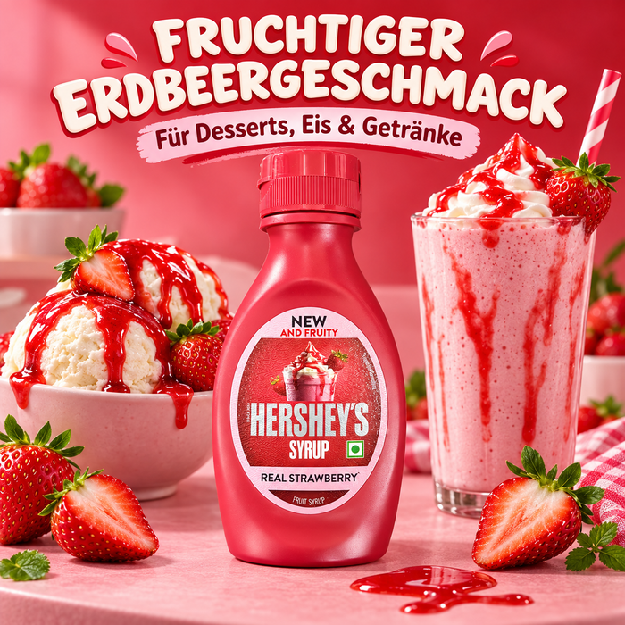 Hershey’s Erdbeersirup – Strawberry Flavor, 180 g