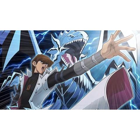Yugi, Kaiba & Joey-Set Orica -Schwarzer Magier, Weißer Drache & Schwarzer Rotaugen Drache - Original Anime Karte - Alle 3 Favoriten Monster enthalten + Heartforcards Versandschutz
