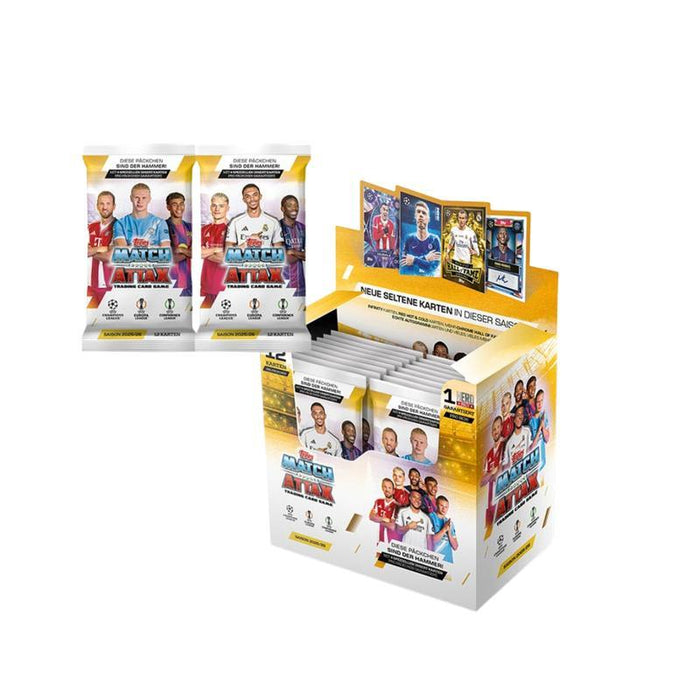 Topps UEFA Champions League 2025/26 Trading Cards – 2 Booster Packs (Erscheinung: 19.09.2025) | 12 Karten pro Booster | Offizielle Panini Kollektion