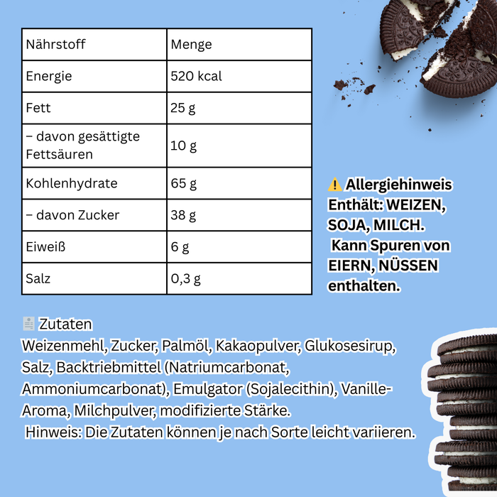 Oreo Cookies Chinesische Version – 5 zufällige Sorten pro Packung