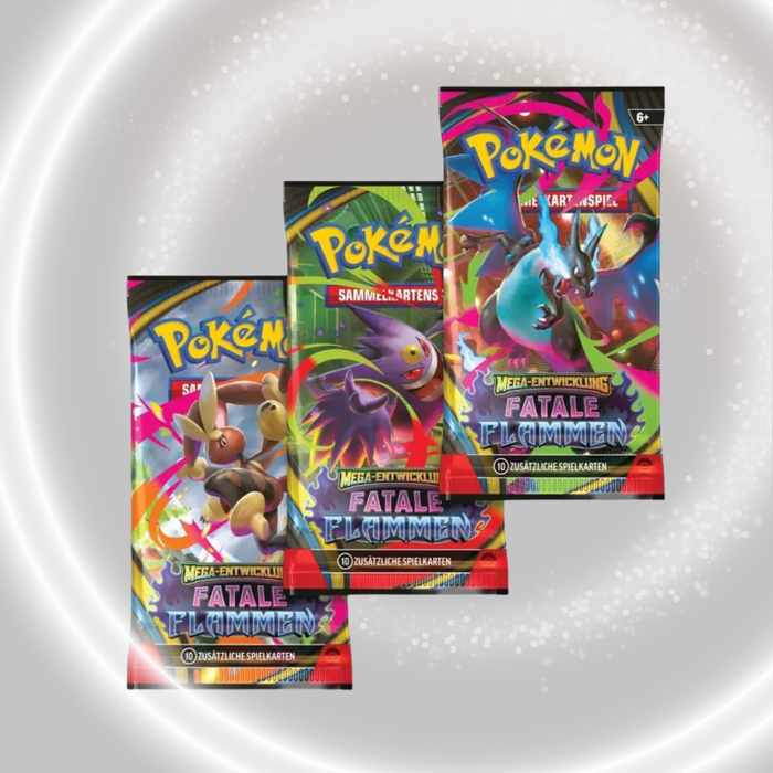 Pokémon Fatale Flammen 3er Blister – Snibunna Sammelkarte Set für Spieler und Sammler