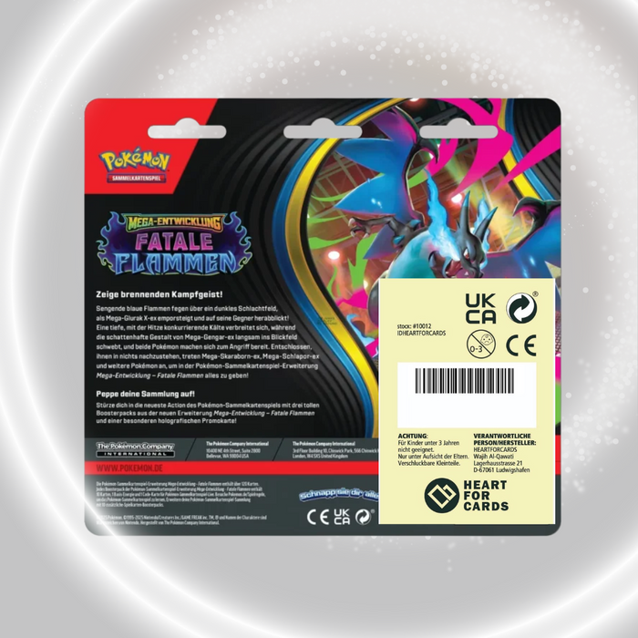 Pokémon Fatale Flammen 3er Blister – Sniebel Sammelkarte Set für Spieler und Sammler