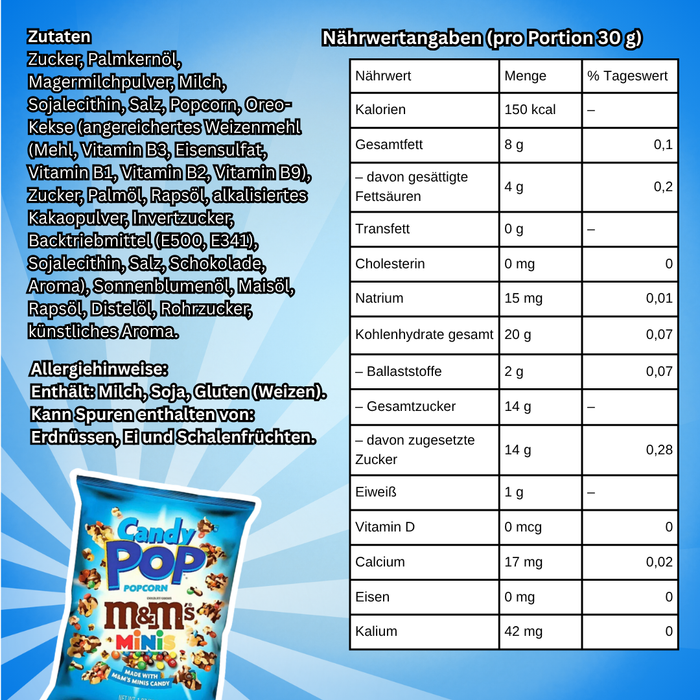 Candy Pop Popcorn Probierpack – Twix, Snickers & M&M's | 3 × 28 g