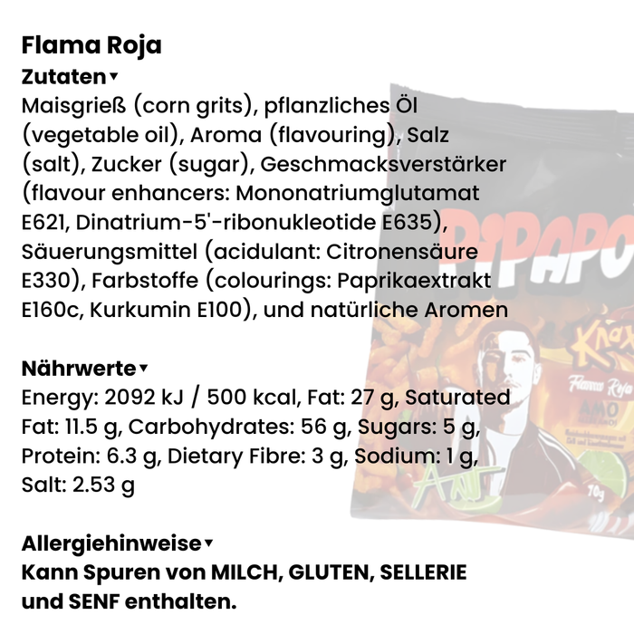 4x Pipapo Amo Knax Chips | Knusprige Maissnacks mit würzigem Geschmack | Ideal zum Snacken & Teilen (4x70g)
