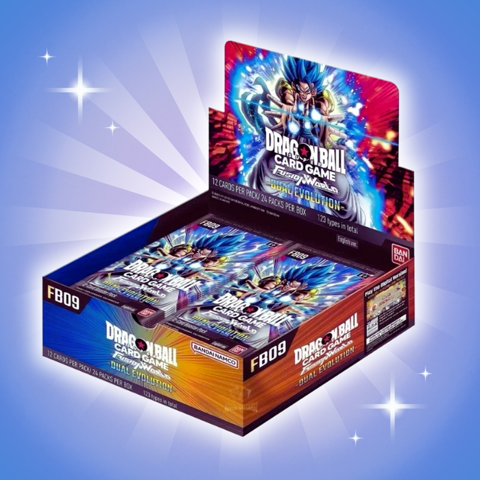 Dragon Ball Super Card Game – Fusion World FB09 Dual Evolution Booster Display | Englisch | 24 Booster Packs