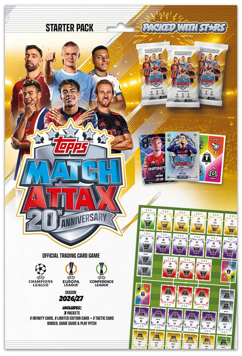 Topps Match Attax UEFA Club Competitions Champions League 2026/2027 – Starter Pack