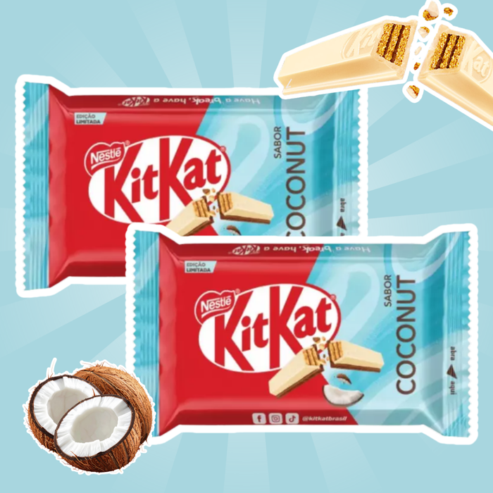 2x Kit Kat Coconut – Schokoladenriegel mit Kokosnussfüllung, 2x41,5g
