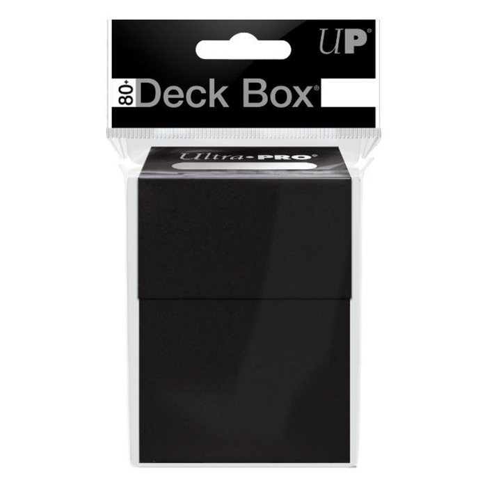 6x Ultra Pro Deck Box – Schwarz, Sammeln, Tauschen und Aufbewahren von Karten, Flip-Top