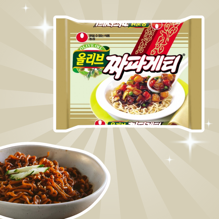 Nongshim Chapagetti – 5er Pack – Koreanische Instant-Jajang-Nudeln