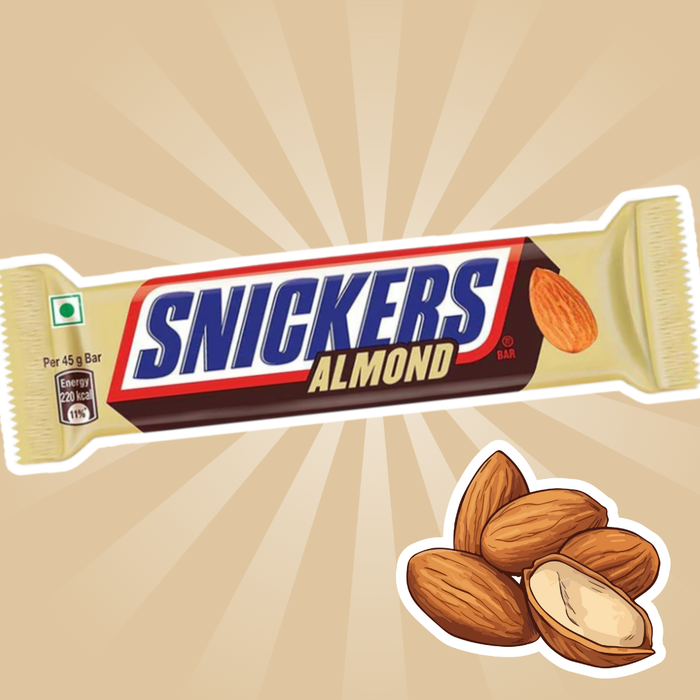 3 × 45g Snickers Schokoriegel | Zufällige Auswahl aus 4 Sorten: Almond / Peanut Brownie / Butterscotch / Berry Whip