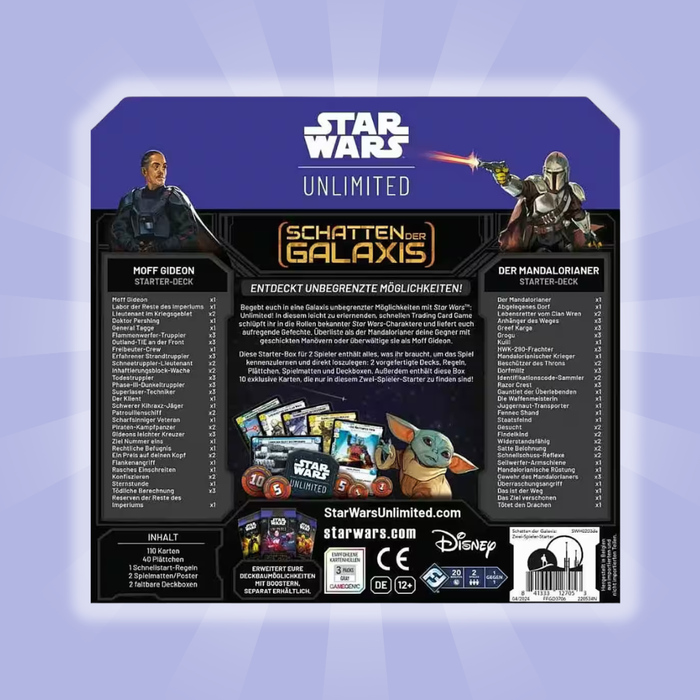 Star Wars: Unlimited – Schatten der Galaxien – Zwei-Spieler – Starter-Deck (Deutsch)