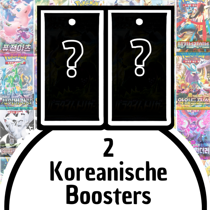 2x Pokémon Koreanische Booster Packs | Originale Trading Cards für Sammler & Spieler