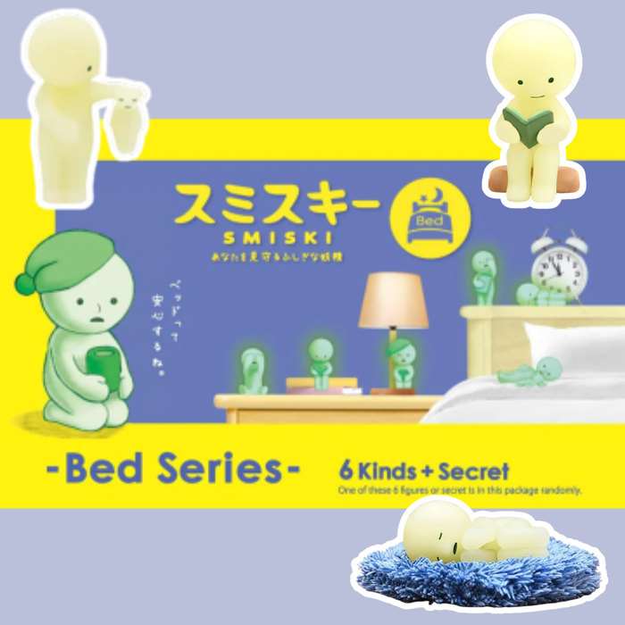 Original Smiski Bed-Serie – Leuchtende Sammelfigur Blindbox
