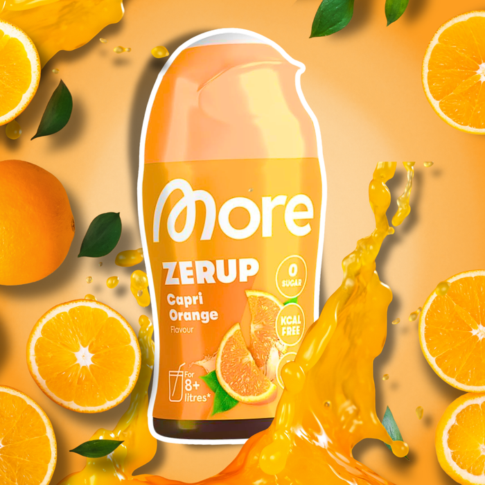 MORE Zerup Zero Sirup 5 Geschmacksorten Getränkesirup ohne Zucker mit Saftkonzentrat | 5 × 65 ml