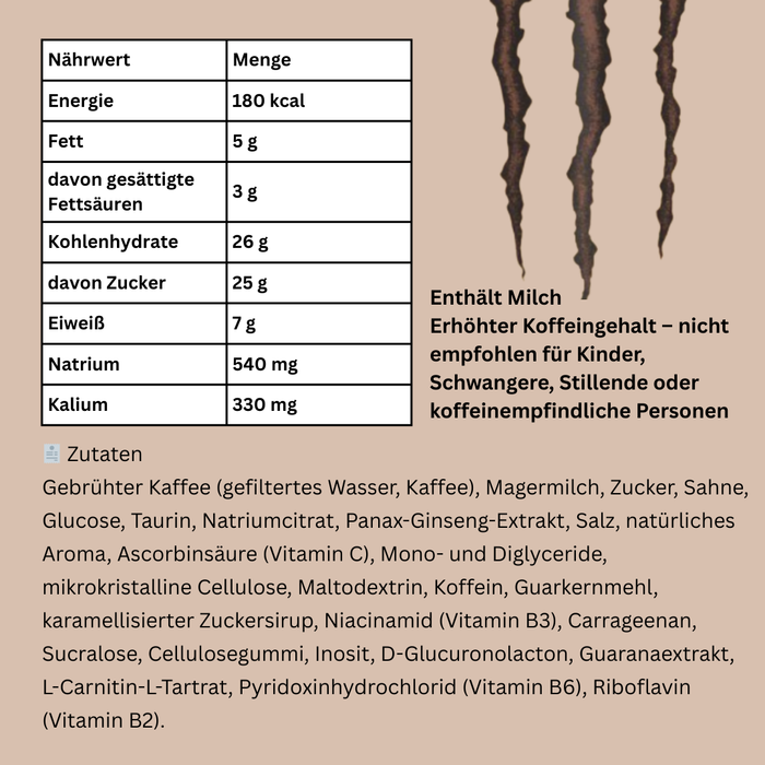 Java Monster Loca Moca Coffee + Energy – Kaffeegetränk mit Energy-Boost | 444 ml