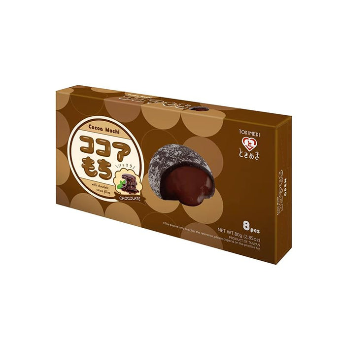 Custard Mini Mochi – Schokoladengeschmack – 80g – Weiche Reiskuchen mit cremiger Füllung
