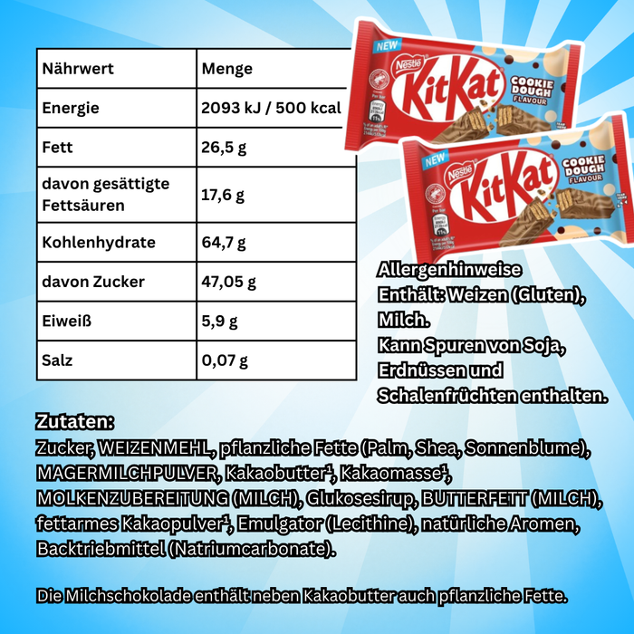 2× KitKat Cookie Dough Schokoriegel | 2 × 41,5 g