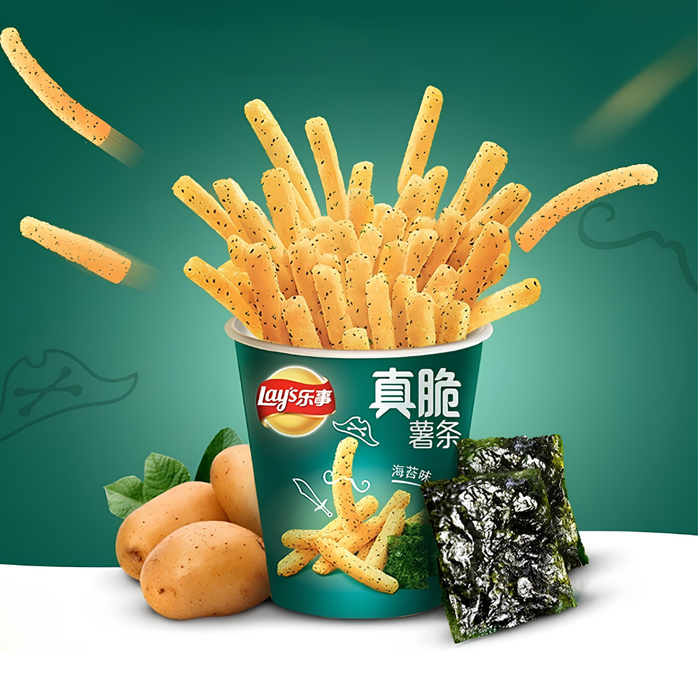 Lay’s Knusprige Kartoffelchips mit Nori-Algen-Geschmack – 40 g Dose