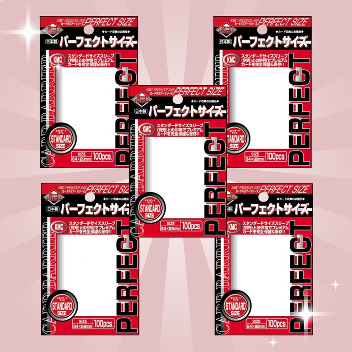 5x KMC Standard Sleeves – Perfect Size (5x100 Sleeves) – Standard Sleeves für Sammelkarten & TCG