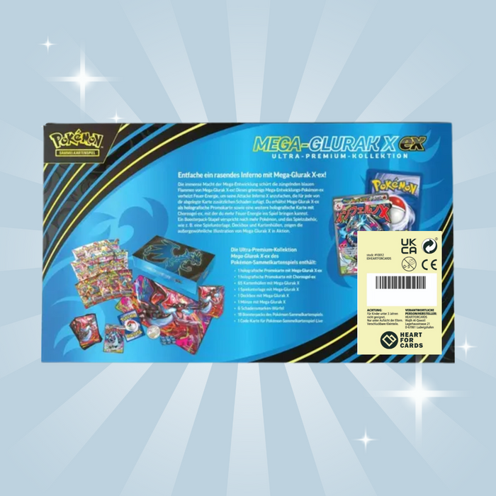 Pokémon TCG: Mega-Glurak X-ex Ultra Premium Kollektion – Deutsch