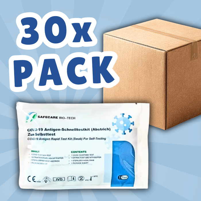 30x Safecare BIO-TECH COVID-19 & Antigen 01/2026 Nasal Schnelltest Rapid Test - Laien Covit Nasal