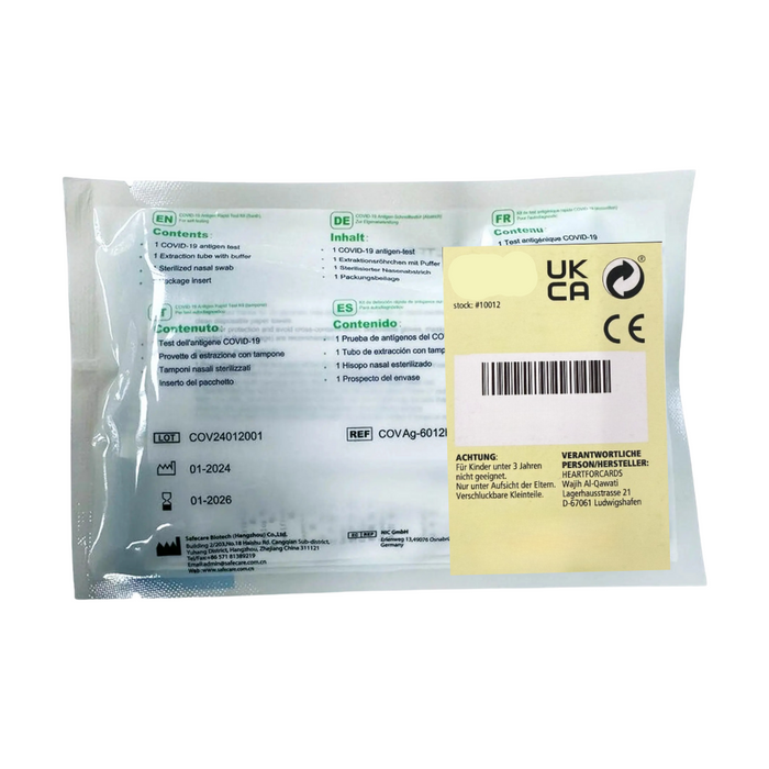 10x Safecare BIO-TECH COVID-19 & Antigen 01/2026 Nasal Schnelltest Rapid Test - Laien Covit Nasal
