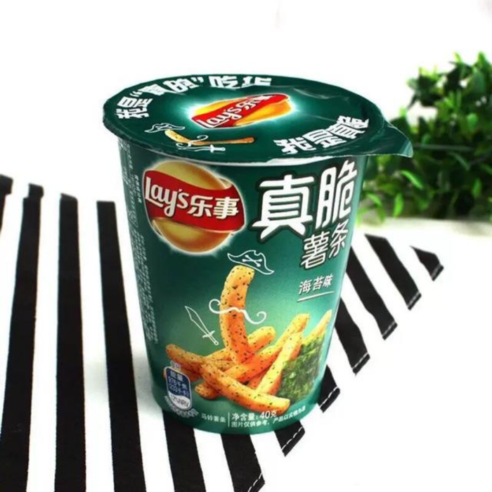 Lay’s Knusprige Kartoffelchips mit Nori-Algen-Geschmack – 40 g Dose