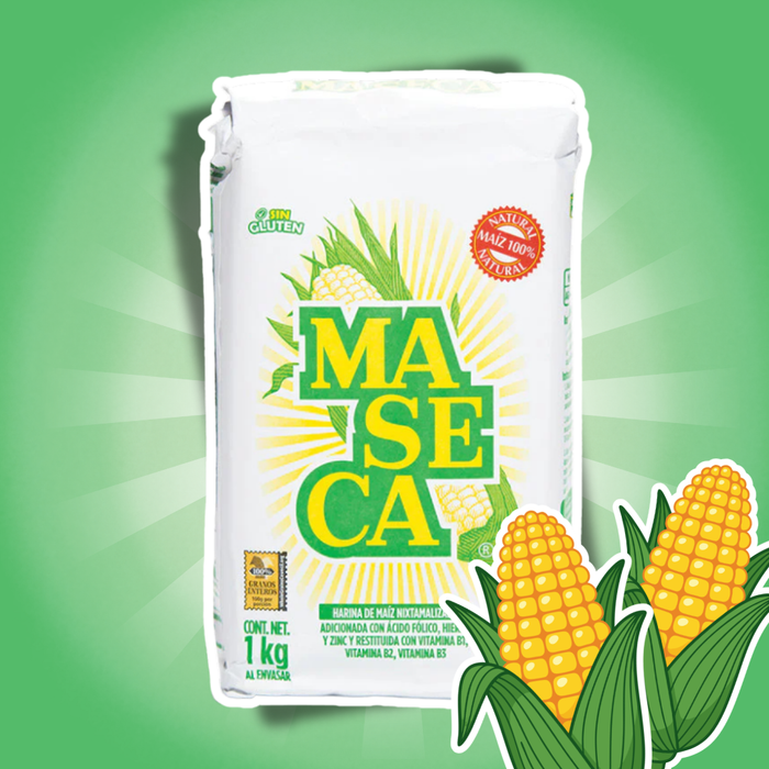 MASECA Nixtamalisiertes Maismehl aus Gelbem Mais 1 kg – Ideal für Tortillas, Arepas & Mexikanische Spezialitäten
