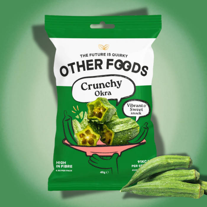 Other Foods Crunchy Okra Chips 40 g – Knusprige Okra-Chips mit Himalayasalz