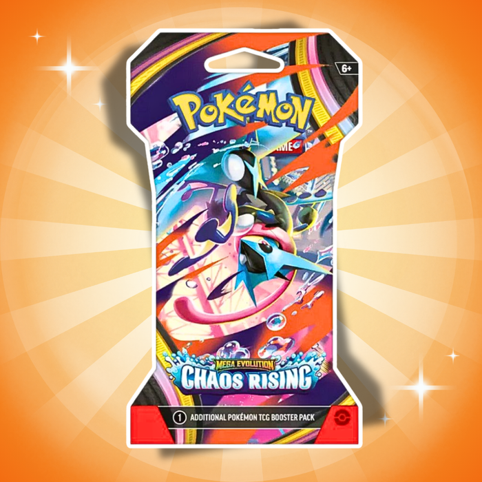 Pokémon Mega Evolution Chaos Rising Sleeved Booster Englisch – 10 Karten + Codekarte