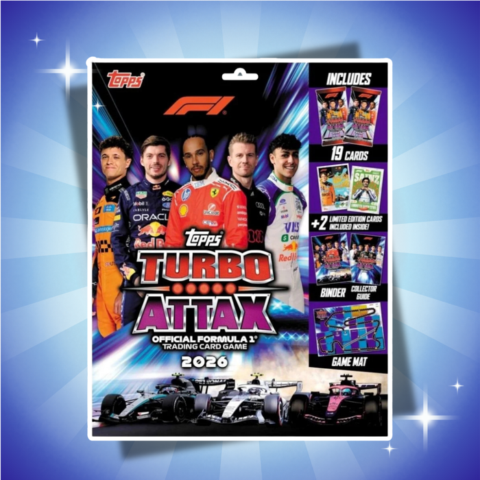 Topps Formula 1 Turbo Attax 2026 Starter Pack Deutsch – 46 Trading Cards inklusive exklusiver Limited Editions