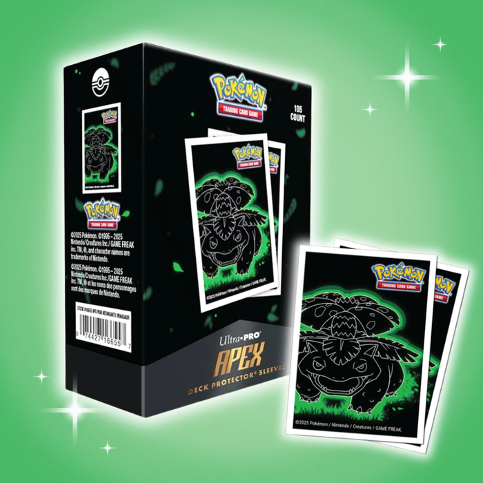 Ultra Pro – Neon Kanto Venusaur APEX Deck Protector® Sleeves | 105 Stück