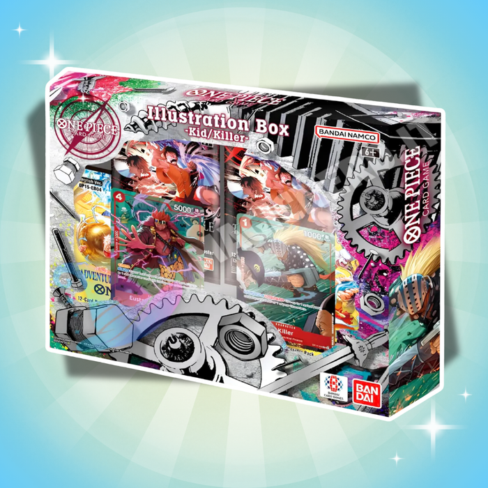 One Piece Card Game Illustration Box IB-08 Englisch – 4 Booster + 2 exklusive Promo Karten