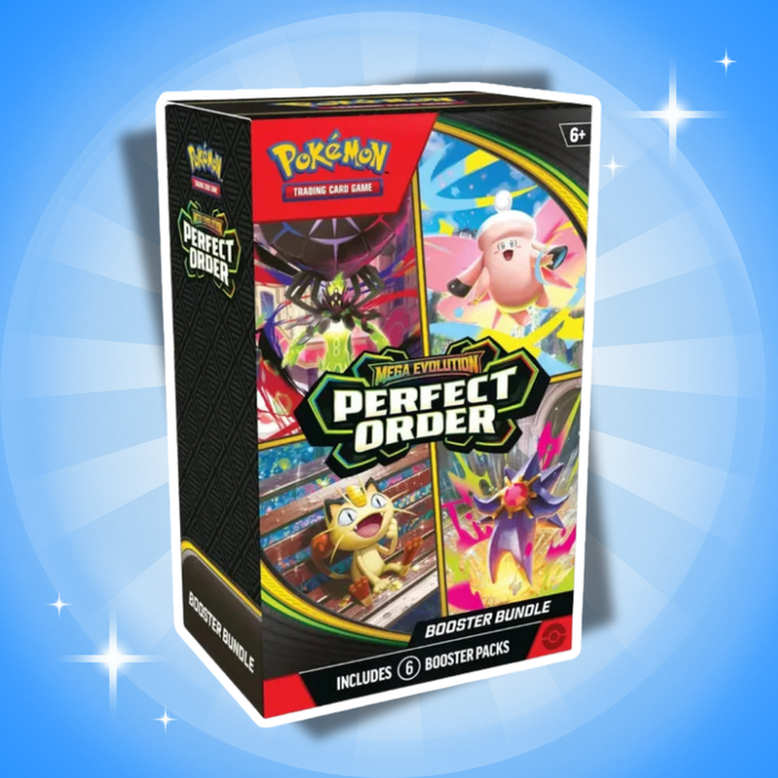 Pokémon Mega-Entwicklung 03: Perfect Order Booster Bundle Englisch – 6 Boosterpacks