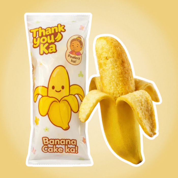 1× Danke Ka Banana Cake – Schälbarer Bananenkuchen – 65 g