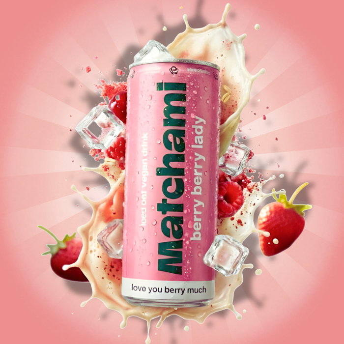 Matchami Berry Berry Lady – Veganes Matcha Erfrischungsgetränk mit Beeren – 250 ml