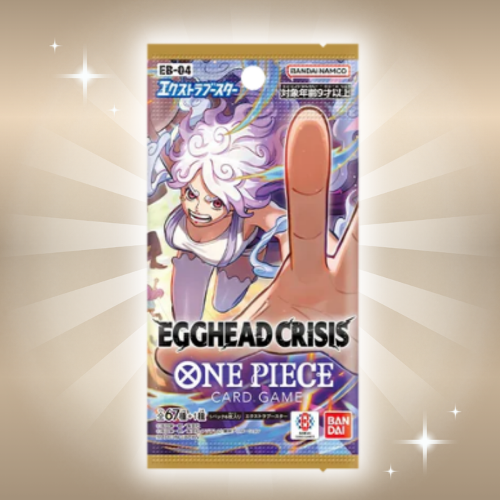 3x One Piece Card Game EB-04 Egghead Crisis Booster Pack | Japanische Version | je 6 Karten | TCG Sammelkarten Set