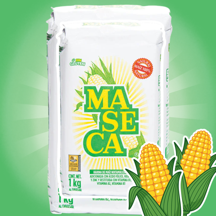 10x MASECA Nixtamalisiertes Maismehl aus Gelbem Mais 1 kg – Ideal für Tortillas, Arepas & Mexikanische Spezialitäten | 10 × 1 kg