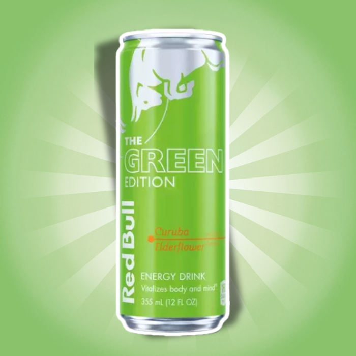 24x Red Bull Green Edition Curuba-Elderflower Energy Drink mit Curuba-Holunderblüten-Geschmack | 24 × 250 ml