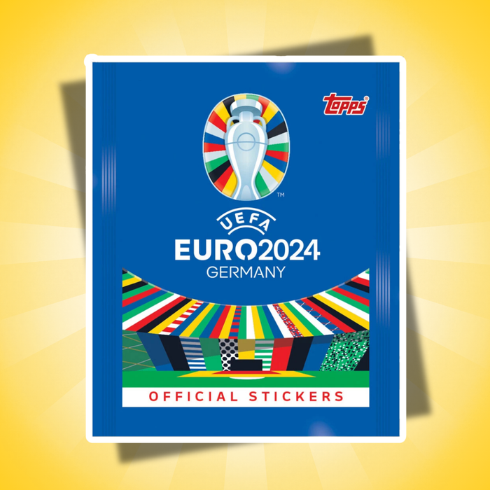 10x Topps UEFA EURO 2024 Germany Sticker – 10 Stickertüten mit je 6 Stickern (60 Sticker gesamt)