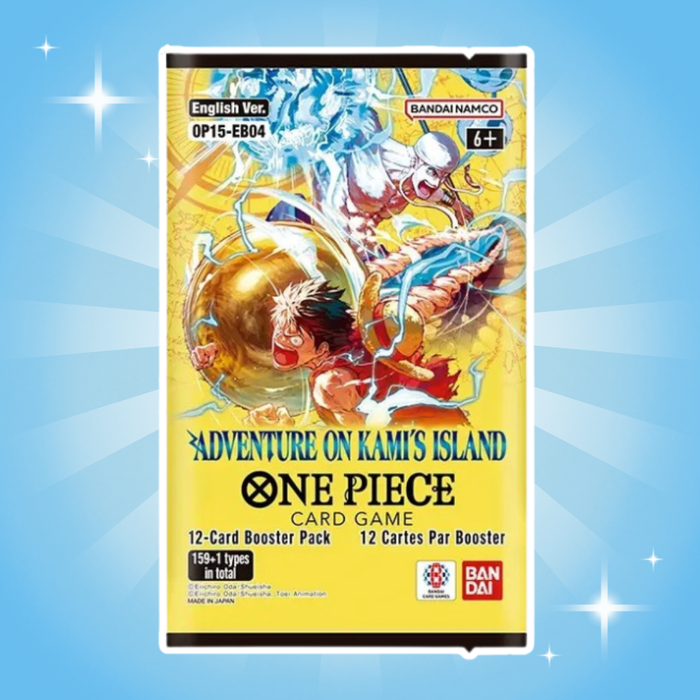 3x One Piece OP15-EB04 Sammelkarten Booster Packs Englisch – je 12 Zufällige Karten pro Pack