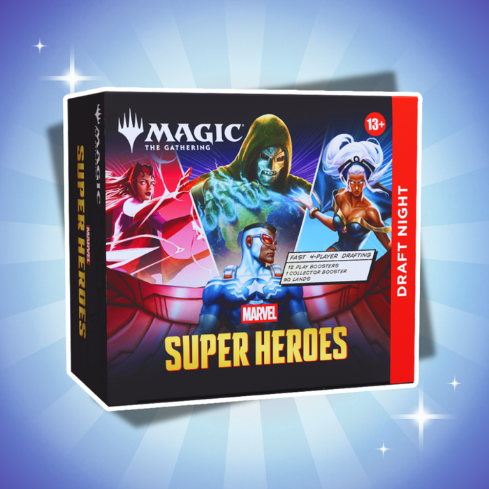 Magic: The Gathering Marvel Super Heroes Draft Night Englisch – 12 Play-Booster + 1 Collector-Booster
