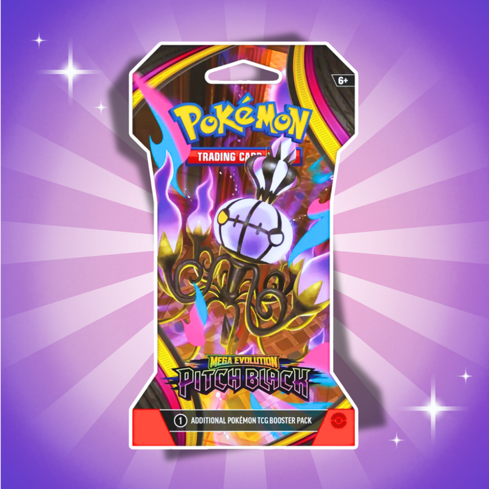 1x Pokémon Pitch Black Sleeved Booster Englisch – 1 Booster Pack mit 10 Karten
