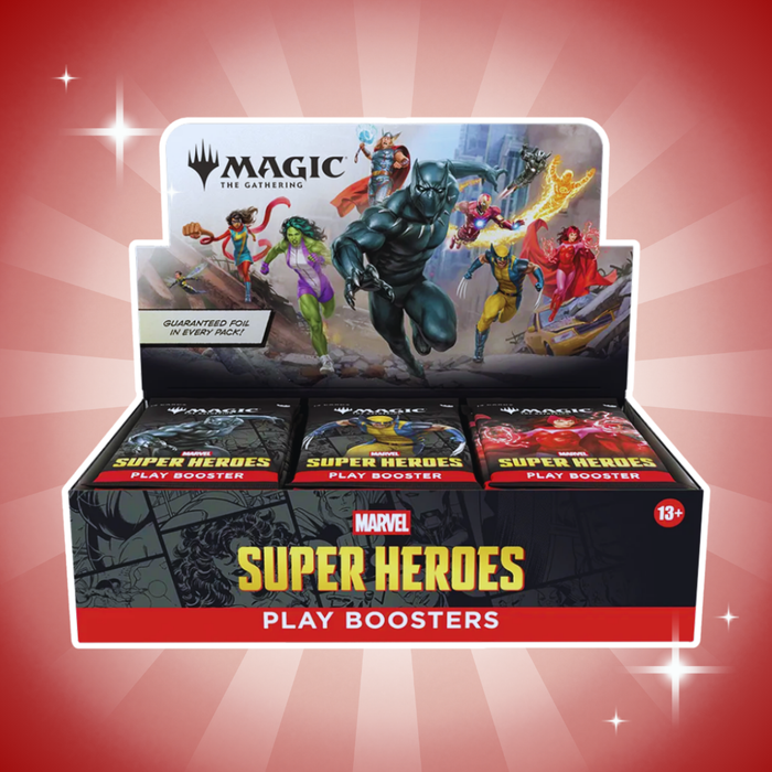 Magic: The Gathering Marvel Super Heroes Play-Booster Display Englisch – 30 Booster