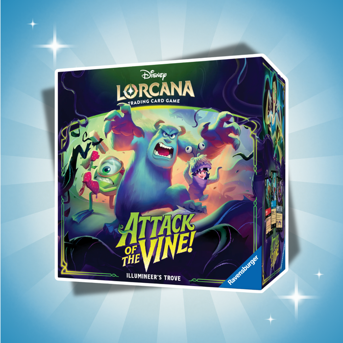 Disney Lorcana Attack of the Vine Illumineer's Trove Englisch – 8 Booster, Zubehör & Aufbewahrungsbox
