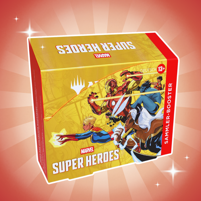 Magic: The Gathering Marvel Super Heroes Sammler-Booster Display Deutsch – 12 Collector Booster