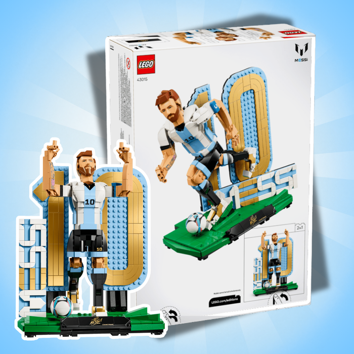 LEGO Editions Lionel Messi Football Legend #43015 Bau- und Displayset – 958 Teile, Fußball Sammlerfigur & Deko