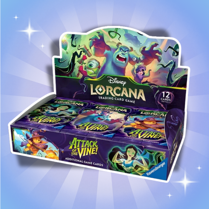 Disney Lorcana Attack of the Vine Booster Box Display Englisch – 24 Booster Packs mit je 12 Karten