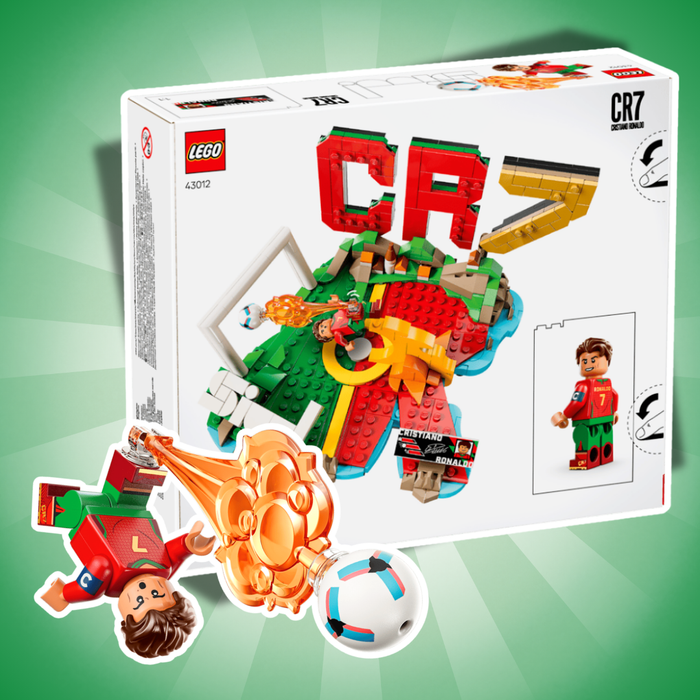LEGO Editions Cristiano Ronaldo – Fußball-Highlights #43012 – 490 Teile mit Minifigur und CR7 Sammlerplakette